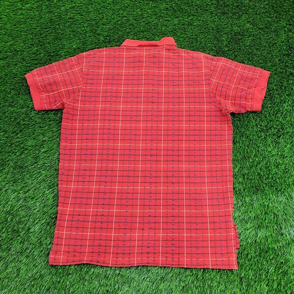Vintage Ralph-Lauren Plaid Polo Shirt Large 22x28 USA Made - Picture 2 of 13